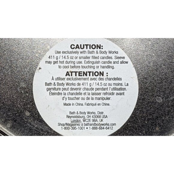 Bath & Body Works Candle Holder: Leafy Metal Design - Picture 2 of 2